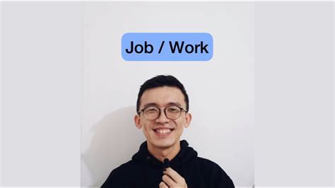 Part 1 Apa Bahasa Inggrisnya Kerja Perbedaan Job Dan Work YouTube