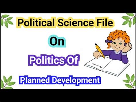 Class 12 Political Science Project File On Politics Of Planned