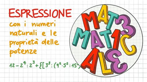 Espressione Con I Numeri Naturali E Le Propriet Delle Potenze Nn