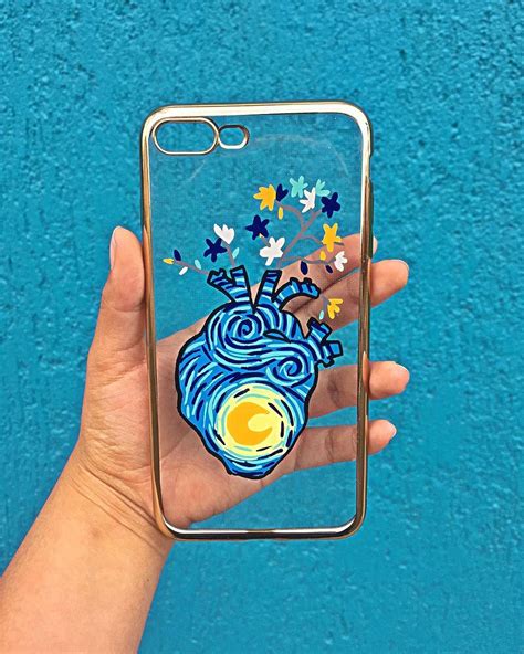 Fundas Artesanales en Instagram Corazón de Van Gogh Fundas