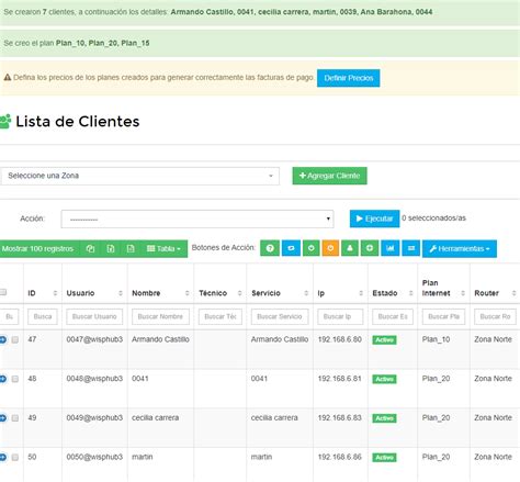 Cambio De Control De Clientes Y Planes WispHub Net