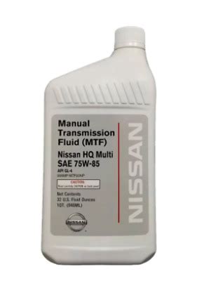 For Nissan Genuine 75W85 Manual Transmission Fluid 999MP-MTF00NP OEM 1 ...