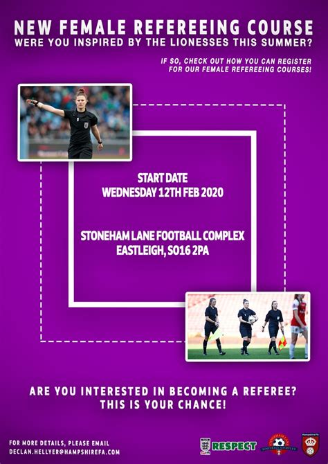 Female Only Referee Course Hampshire Fa