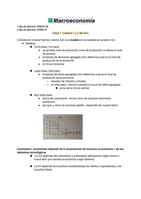 Er Parcial Macro Apuntes Macroeconom A Tipo De Ejercicio Curva Lm