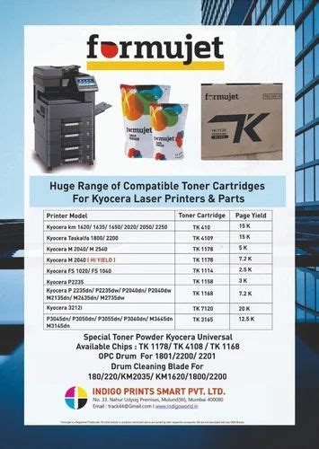 Formujet Kyocera 1150 Drum Unit for Kyocera M2040dn, M2540dn, M2540dw ...