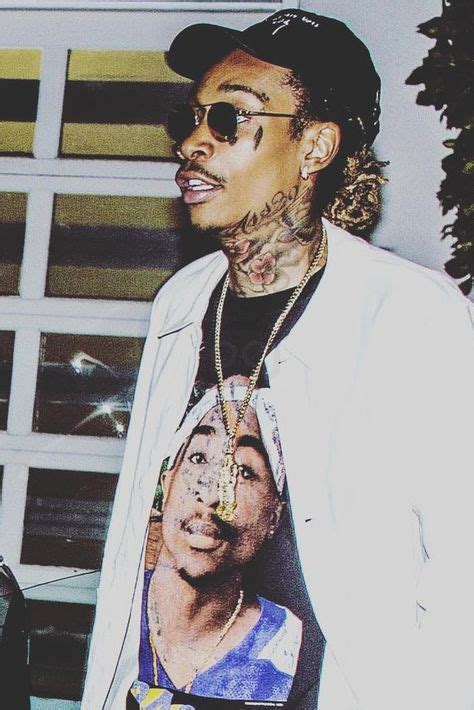 Wiz Khalifa Wearing Fan Merchandise Vintage Tupac Shakur Shirt Wiz