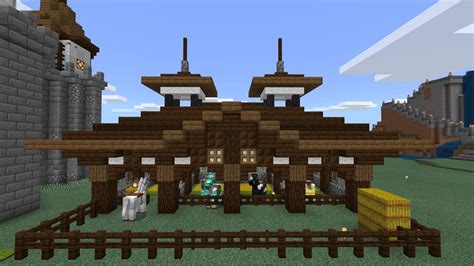 Minecraft Medieval Stables