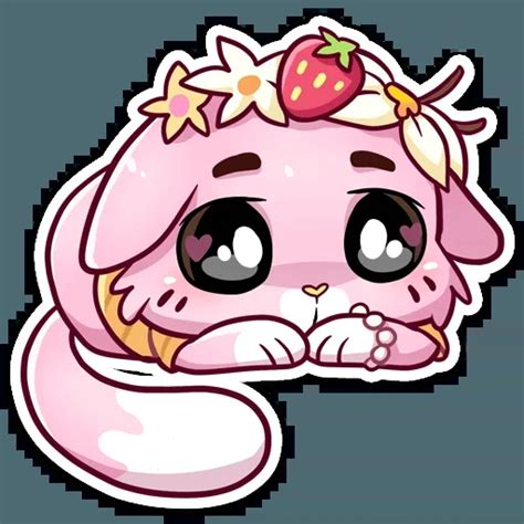 Клубничная Ванилька Telegram stickers