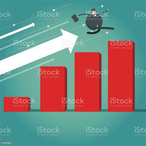 Business Growth Stock Illustration Download Image Now High Jump