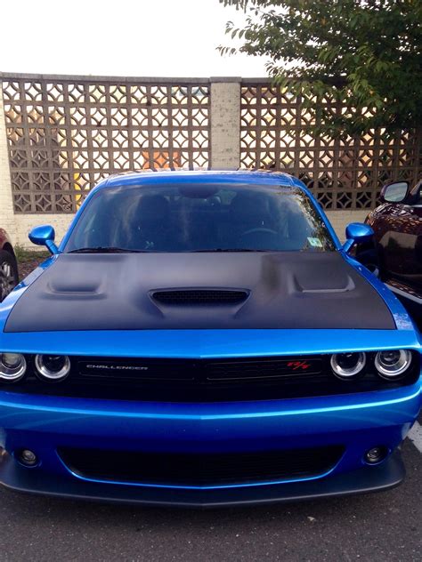 My B5 With Satin Black Hellcat Hood | Dodge Challenger Forum