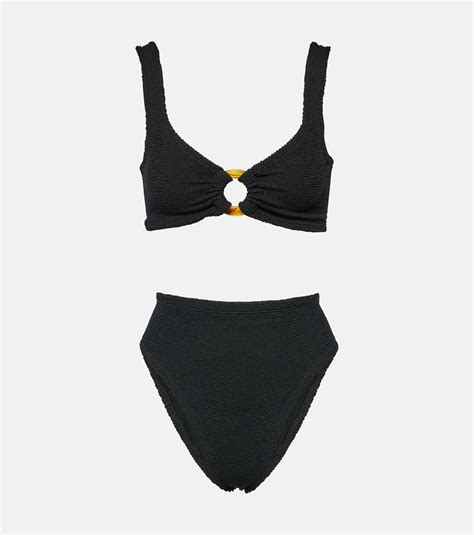 Nadine Embellished Bikini In Black Hunza G Mytheresa