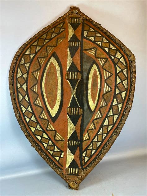 Masai Large Cm Antique Extremely Rare Massai Shield