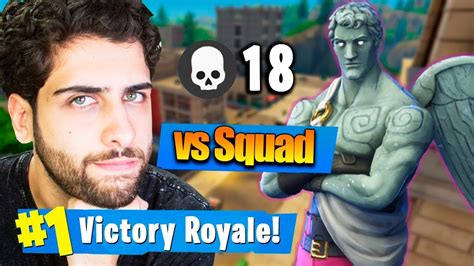 JOGUEI SOLO VS SQUAD E TIVE QUE MITAR NESSA PARTIDA Fortnite Battle