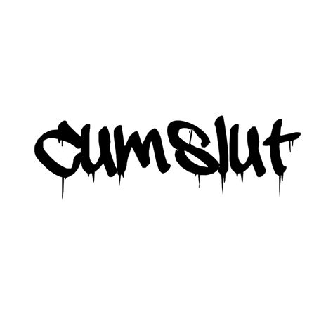 Cumslut Temporary Tattoo Etsy