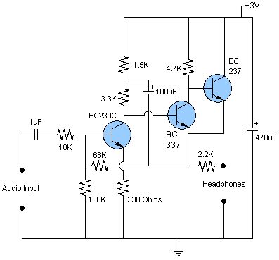 DIY Headphone Amp | Circuit Diagram