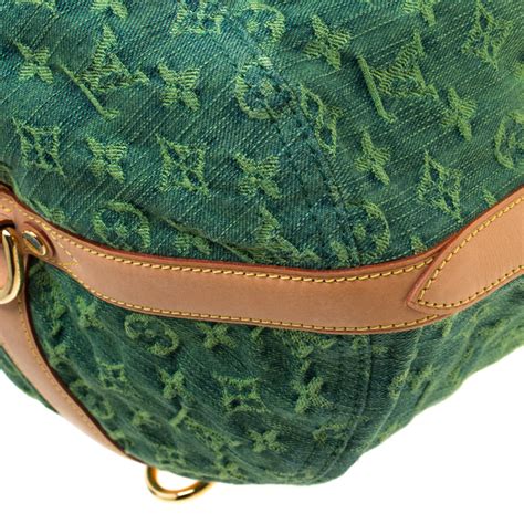 Louis Vuitton Vert Green Monogram Denim Sunburst Pm Limited Edition Bag Louis Vuitton Tlc