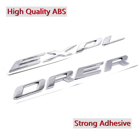 Explorer Letters 3d Abs Front Hood Emblem Fit For Ford Etsy