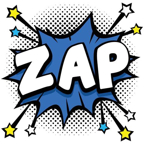 zap Pop art comic speech bubbles book sound effects 13015902 Vector Art ...