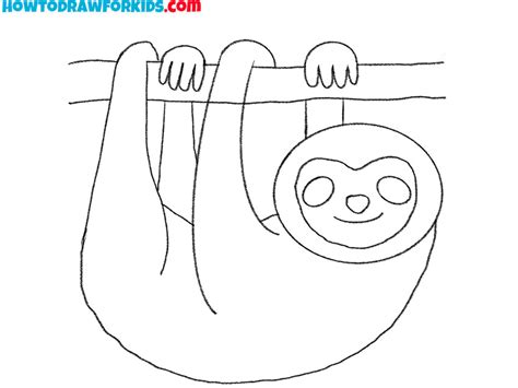 How to Draw a Sloth - Easy Drawing Tutorial For Kids