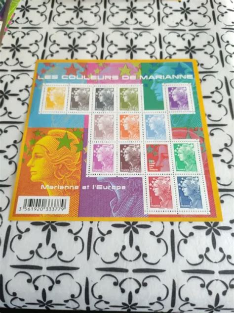 FRANCE BLOC Feuillet 2009 NF4409 Timbres Les Couleurs De Marianne