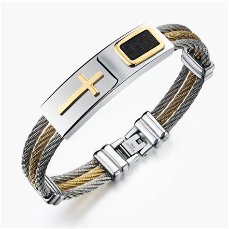 Personalized Fashion Mens Jewelry Cross Style Metal Stainless Steel