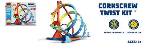 Hot Wheels Track Builder Unlimited Corkscrew Twist Kit Playset Innovative Corkscrew Track