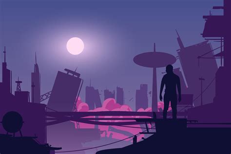 Dystopian World Background Concept 9568588 Vector Art at Vecteezy