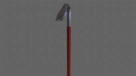 PBR Crowbar V1Red 3D TurboSquid 2040220