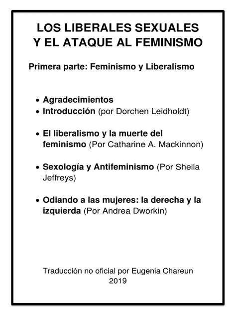 Andrea Dworkin Odiando A Las Mujeres La Izquierda Y La Derecha Pdf