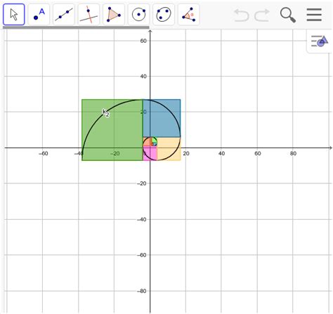 Construcci N De La Espiral De Fibonacci Con La Herramienta De Geogebra