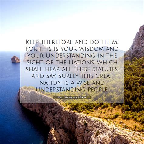 Deuteronomy 4:6 KJV Bible Verse Images