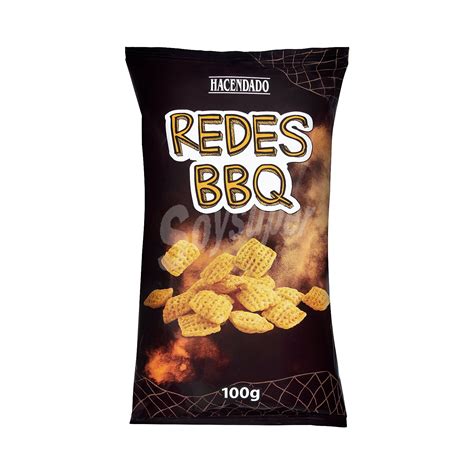 Hacendado Aperitivo Snack Redes Barbacoa Paquete 100 G