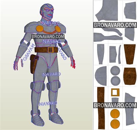 DOCTOR DOOM Armor Template - Dr Doom Armor Pepakura - Victor von Doom Cosplay Pattern - Dr Doom ...