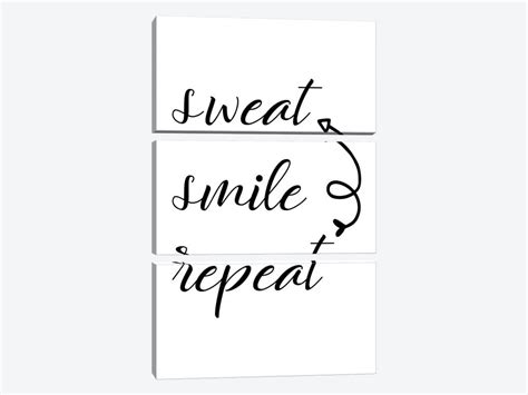 Sweat Smile Repeat Canvas Art By Alyssa Banta Icanvas