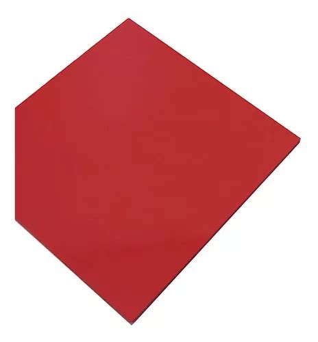 Placa Plástico Psai Vermelho 50cm X 50cm X 2mm Parece Pvc