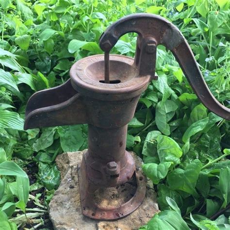 Vintage Red Jacket Hand Pump Antique Pitcher Pump Cast Iron Water