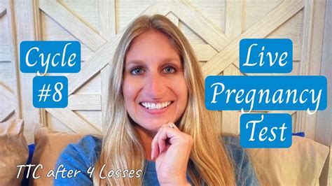 Live Pregnancy Test Cycle Ttc After Losses Youtube