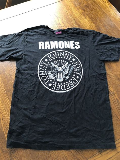 Ramones Johnny Joey Deedee Tommy Punk Black Graphic Concert T