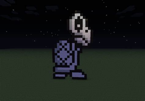 Dry Bones Pixel Art Minecraft Project