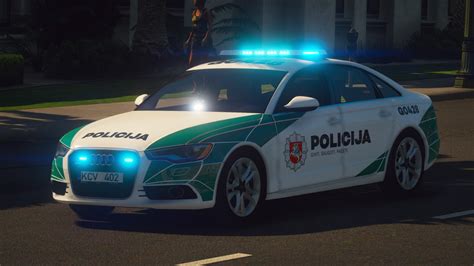 Lithuanian Police Audi A Saloon Livery Gta Mods