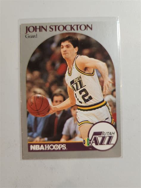 1990 91 NBA Hoops 294 John Stockton Utah Jazz EBay