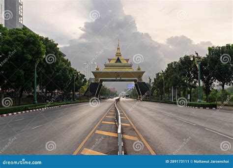 Khon Kaen City Gate Stock Image Image Of Highway Thai 289173111