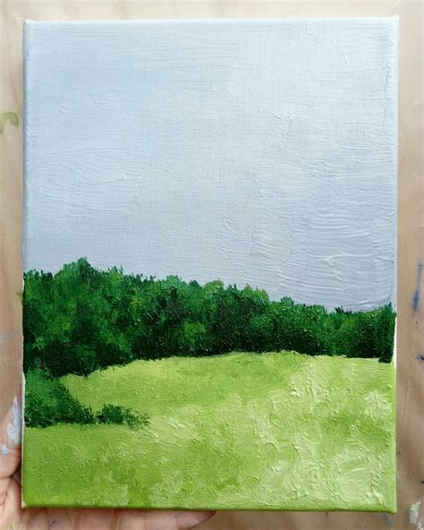 Пейзаж, нарисованный с фото | Пейзажи, Картины пейзажа, Рисунки пейзажей