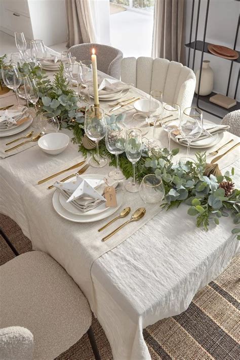 10 inspirations pour un table de Noël naturelle Decoration table de