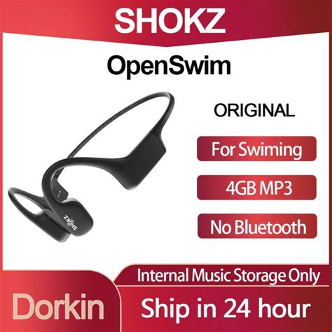 Original Shokz OpenSwim AS700 Bone Conduction 4GB MP3 Music Player IP68