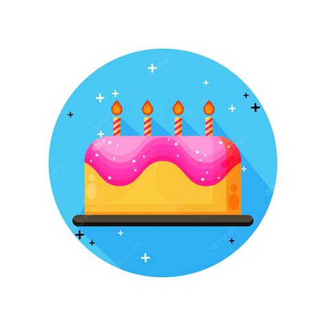 Premium Vector Birthday Cake Icon