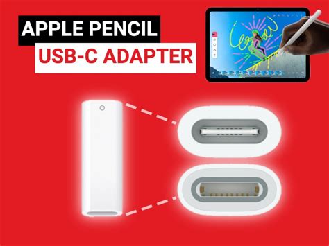 Usb C Apple Pencil Adapter Mit Ipad Verbinden Ber Lightning