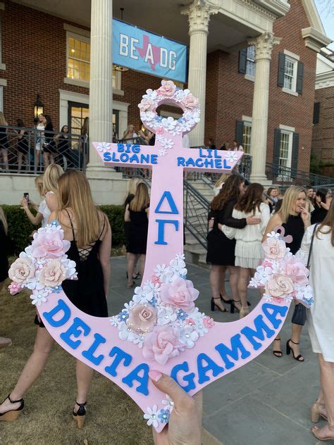 Delta Gamma Anchor Paddle Smu For Big Sister Little Sister