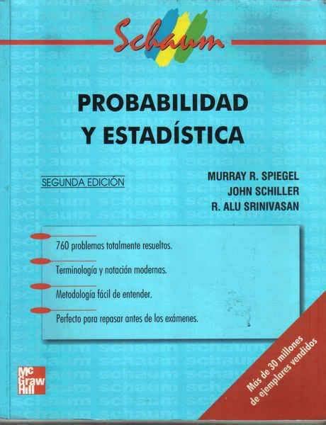 Probabilidad y Estadística Spanish Edition by Murray R Spiegel