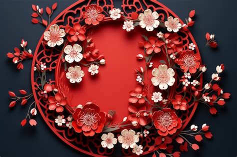 Premium Photo | Exquisite chinese new year paper cuttings showcasing ...